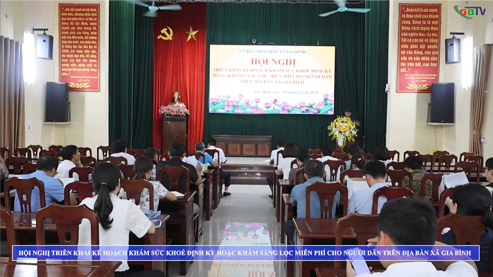Xã Gia Bình tổ chức Hội nghị triển khai kế hoạch khám sức khoẻ định kỳ hoặc khám sàng lọc miễn phí cho người dân trên địa bàn xã.mp4